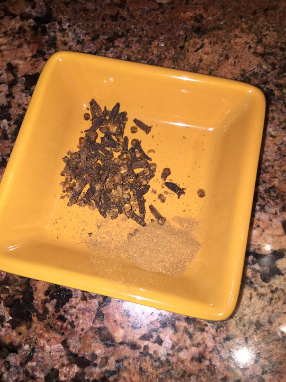 Add cinnamon to a bowl