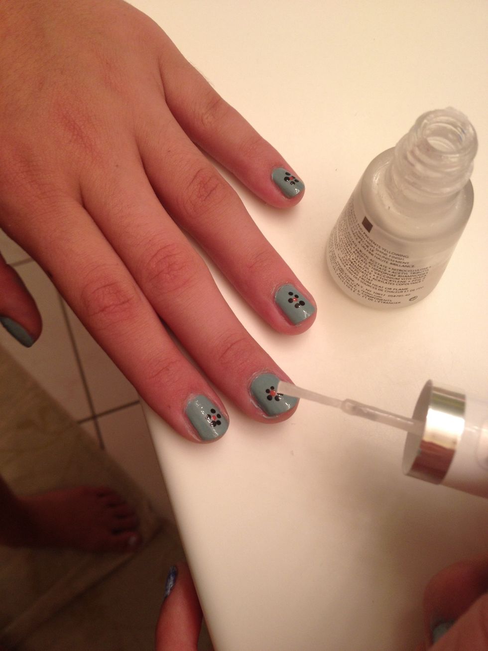 Add clear polish on top to cement in your art!