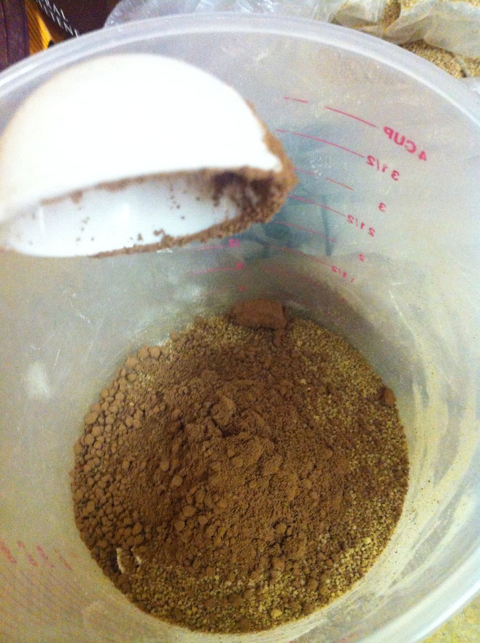 Add cocoa powder....