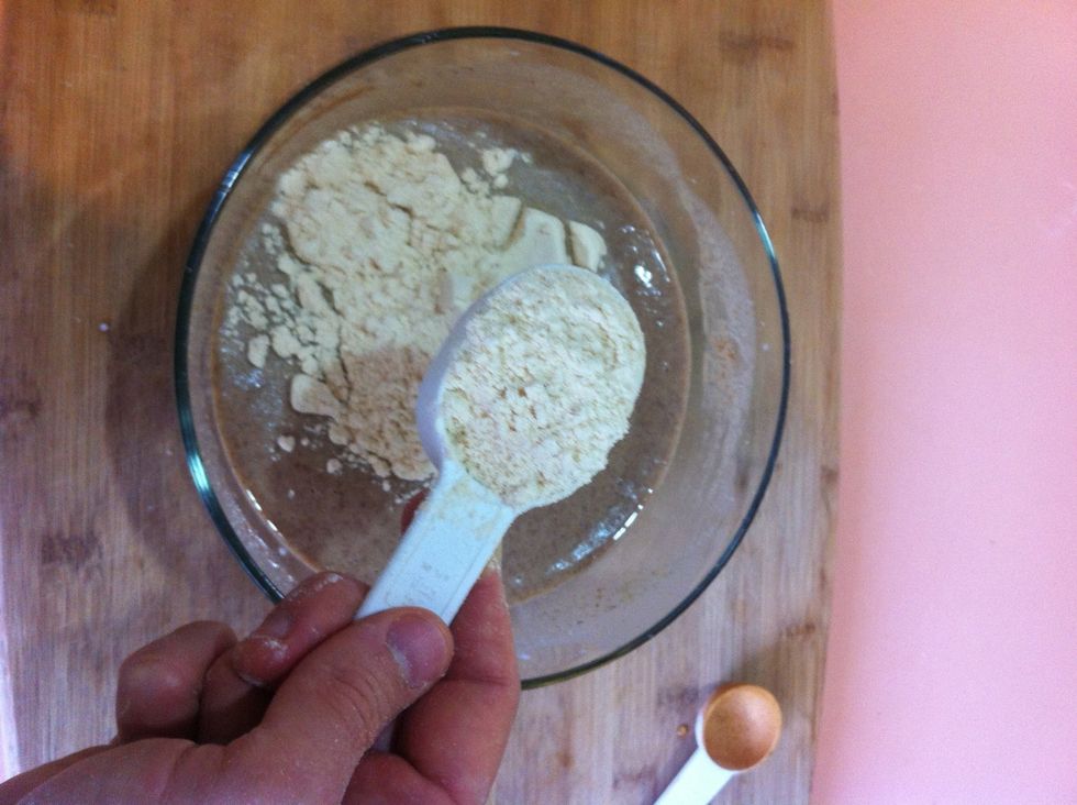 Add coconut flour and mix well.