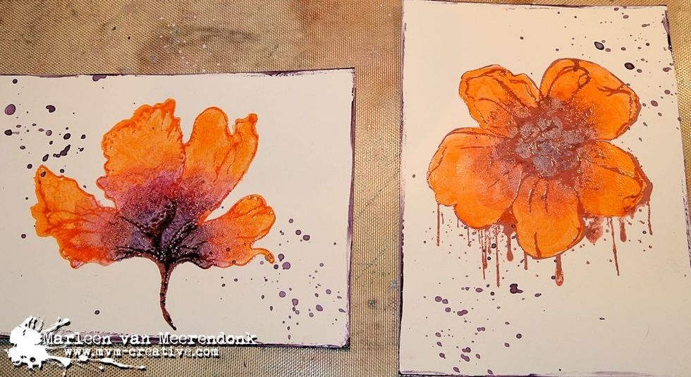 Add Colorations splashes and add some Sorbet Purple Rain at the edges.