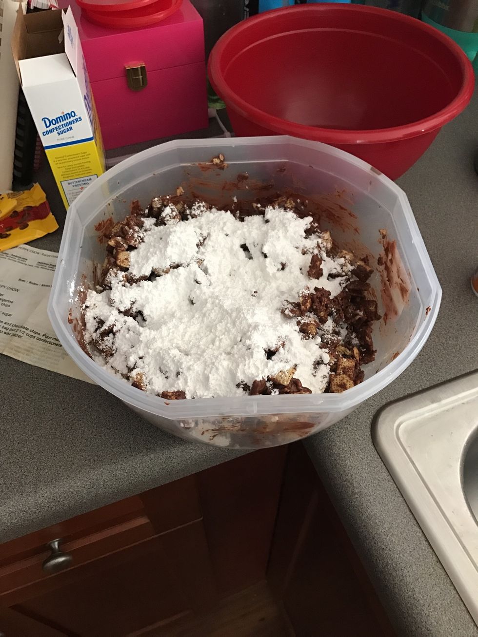 Add confectioners sugar