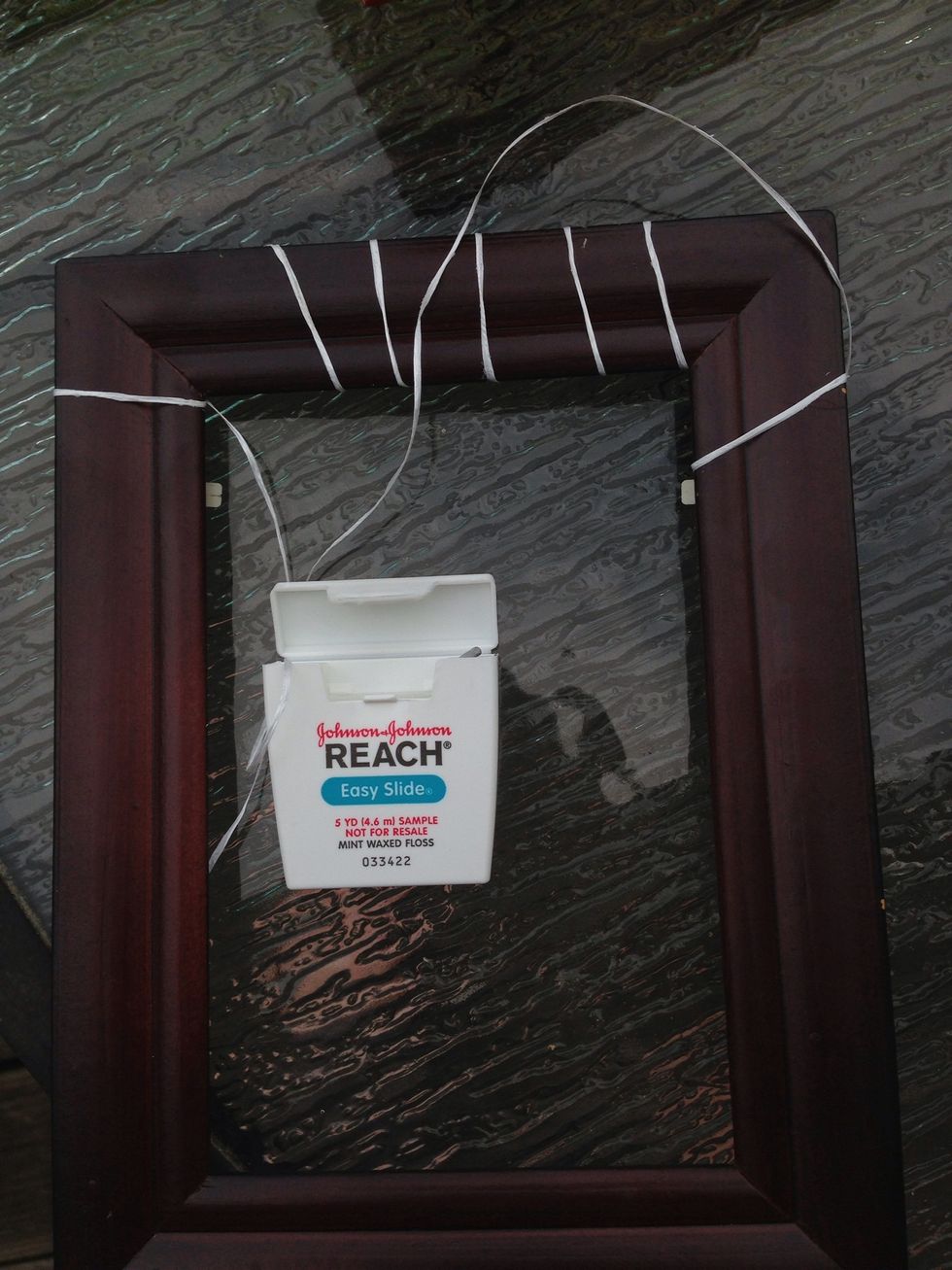 Add cool designs; I went for a simple stripes-------- with floss - it doesn't stick :D