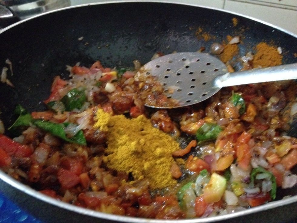 Add coriander powder