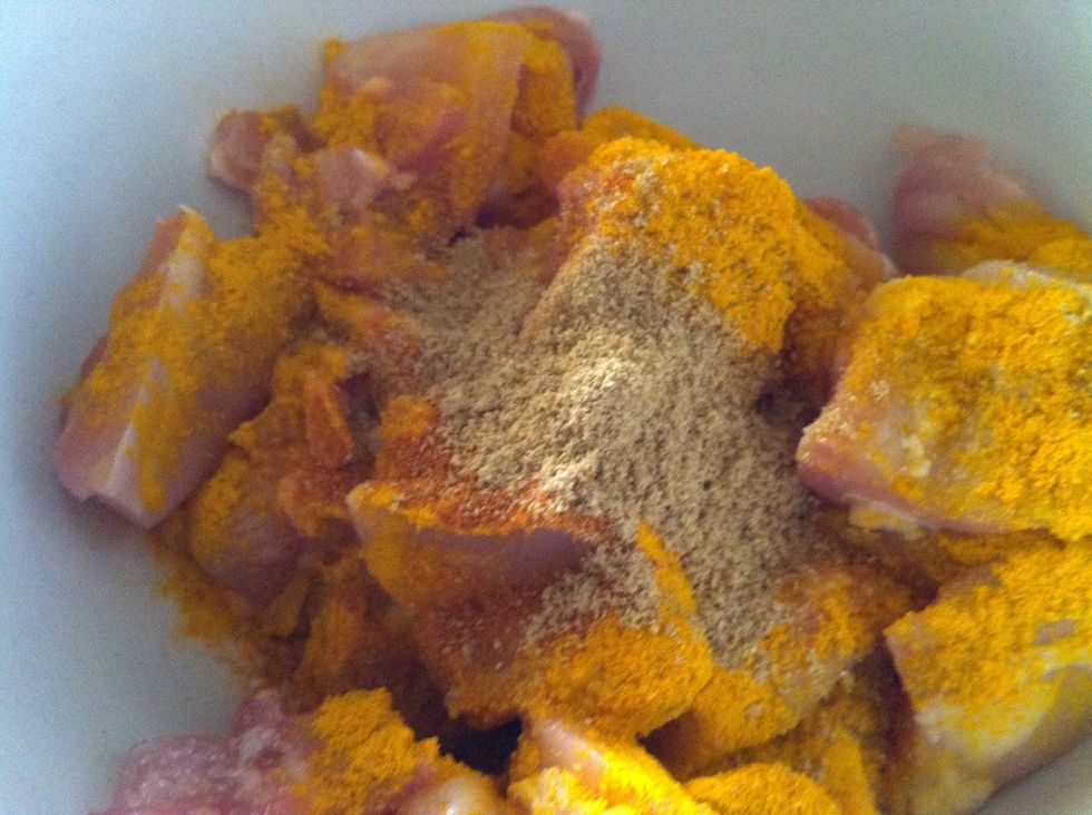 Add coriander powder