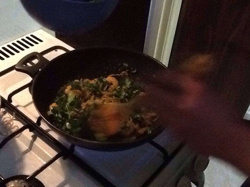Add coriander then serve!