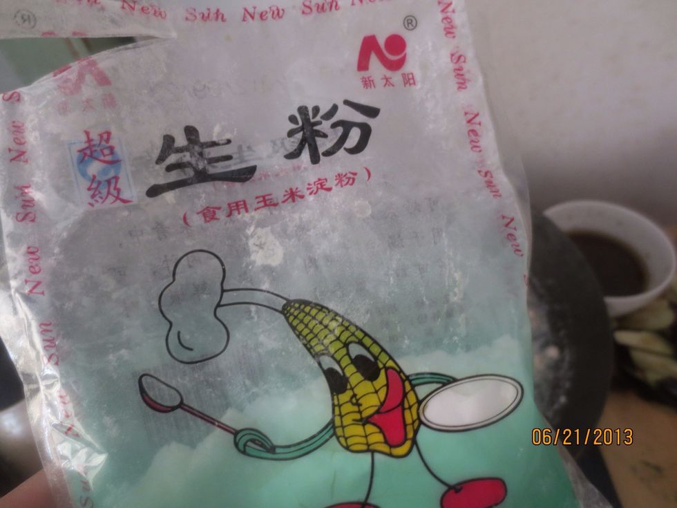 Add corn starch to make the porridge nice and thick