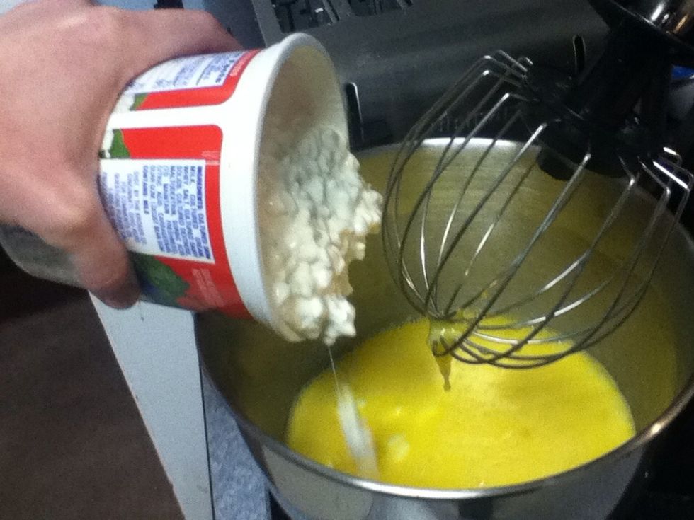 Add cottage cheese.