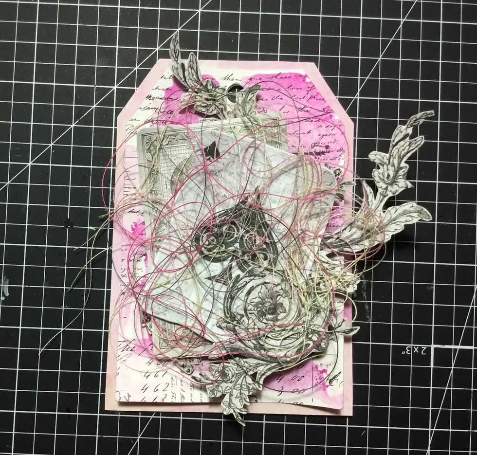 Add cotton thread for added texture.