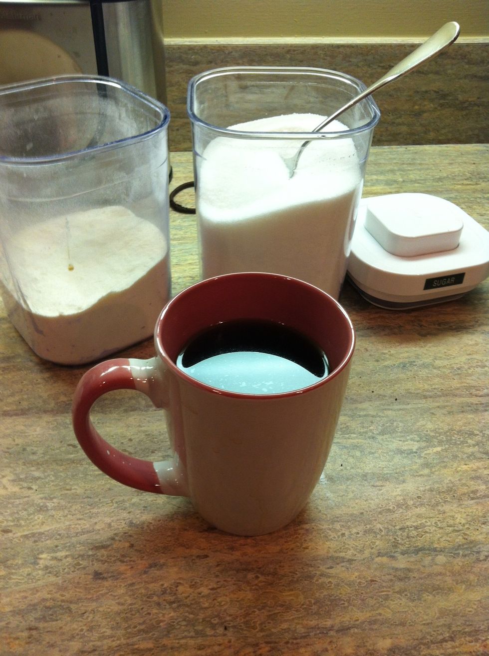 Add cream and sugar