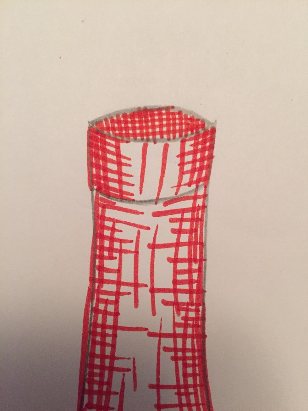 Add cross hatches close together.