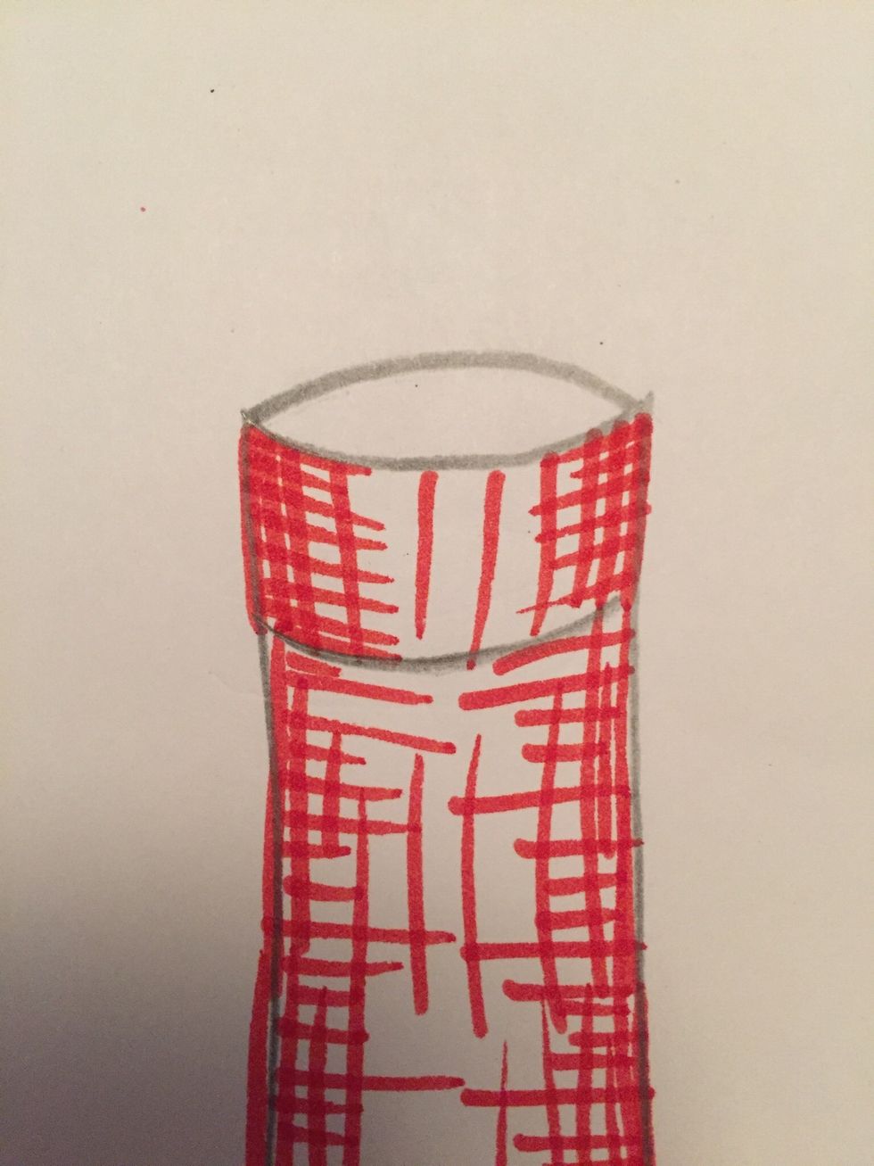 Add cross hatches on the edges.