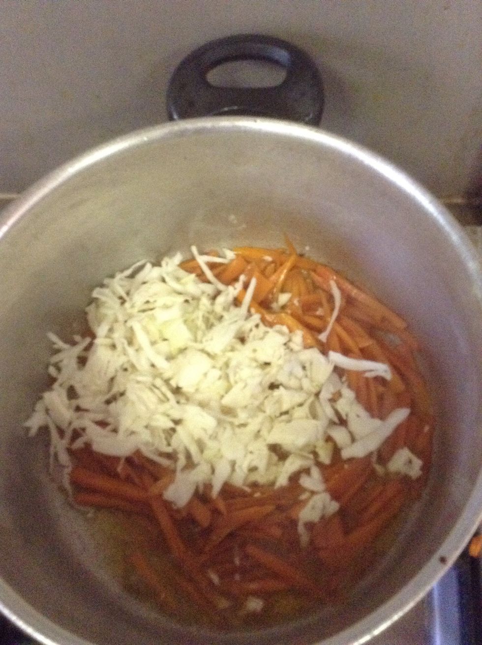 Add cup of cabbage