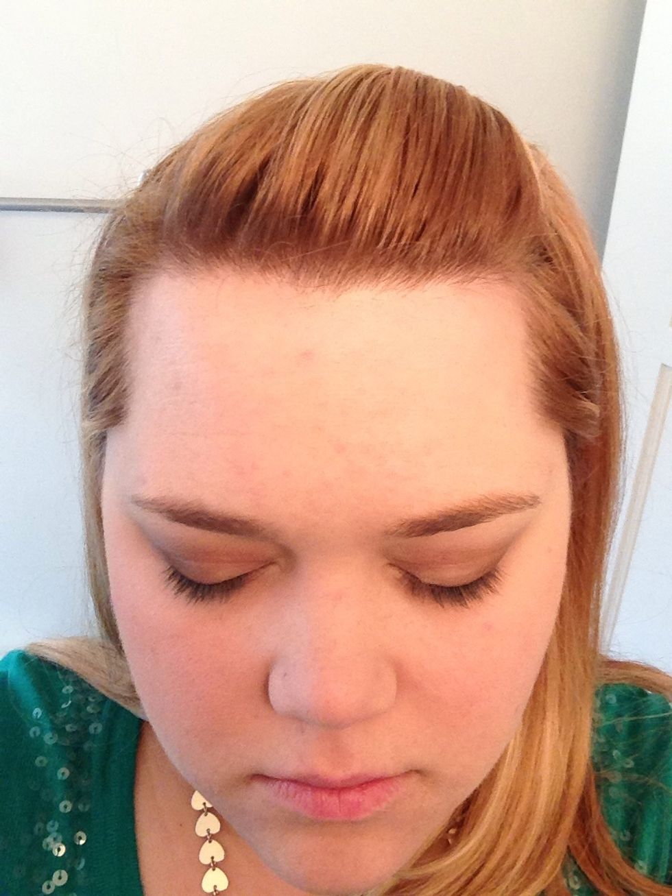 Add dark brown shadow to the outside corners and in the crease of your lid. It'll create < > shapes on each eye.