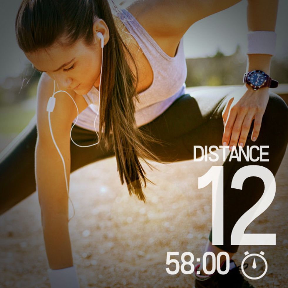 Add data for your runs, gym sessions and achievements.