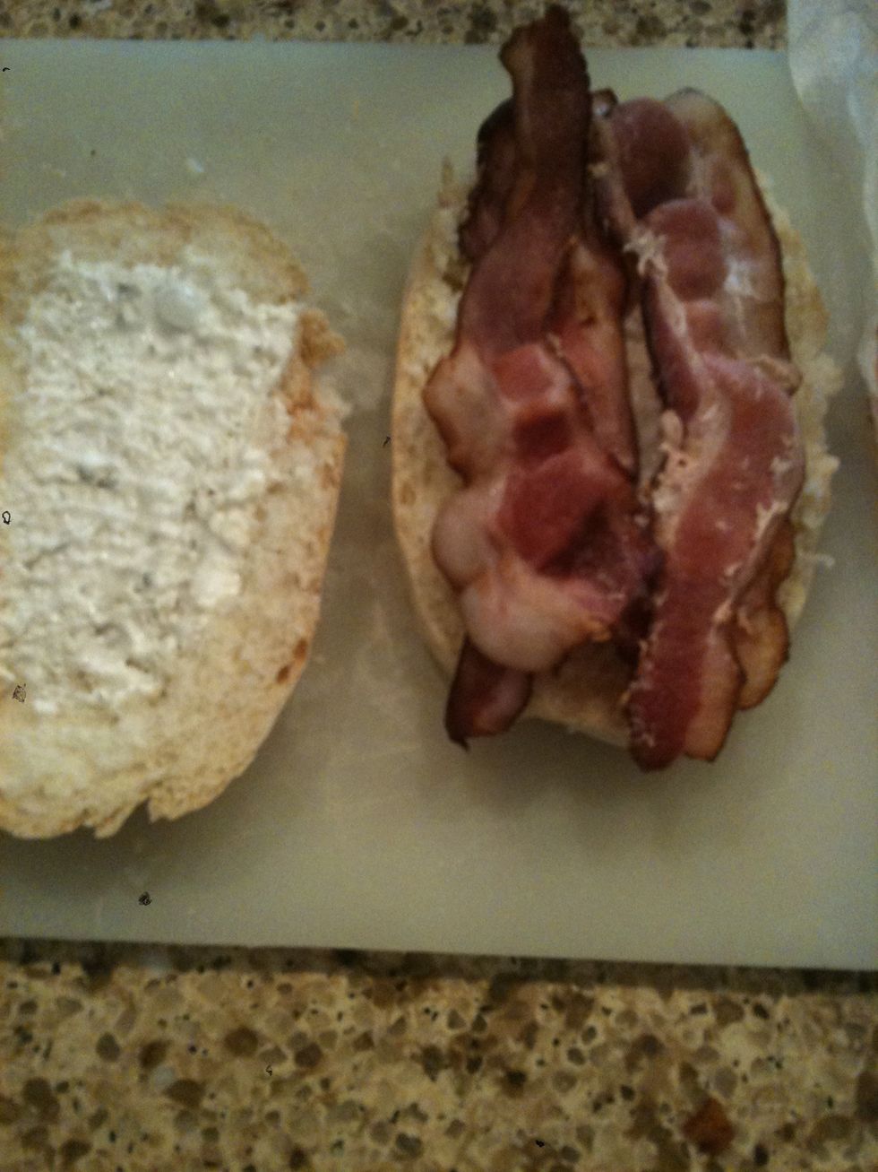 Add delicious bacon I'm only using 4pcs but feel free to use an entire pig