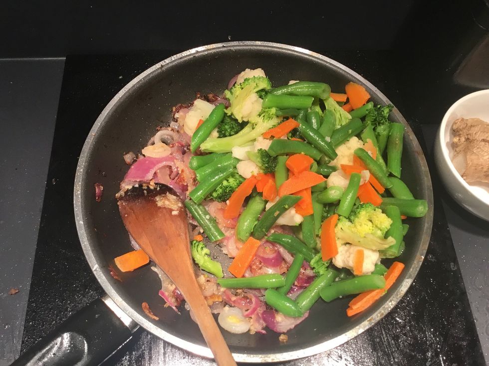 Add desired vegetables.