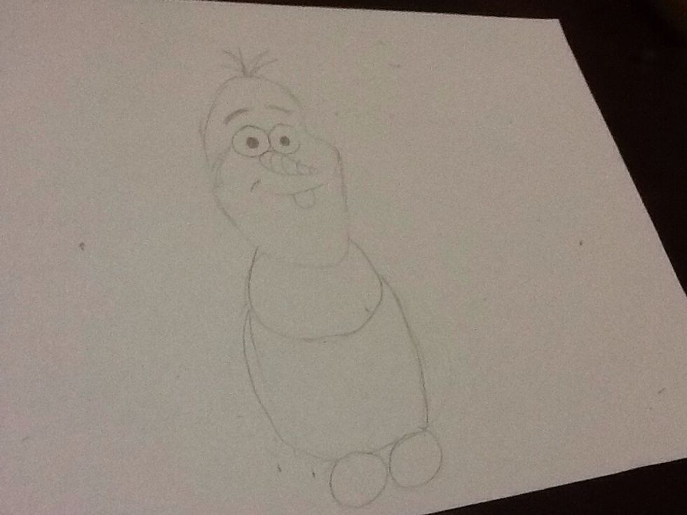 Add detail to his face