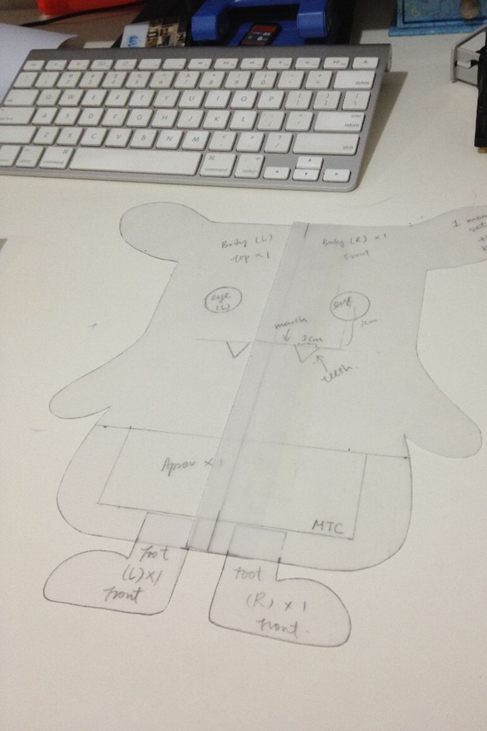 Add details such as eyes, sharp teeth & other accessories!