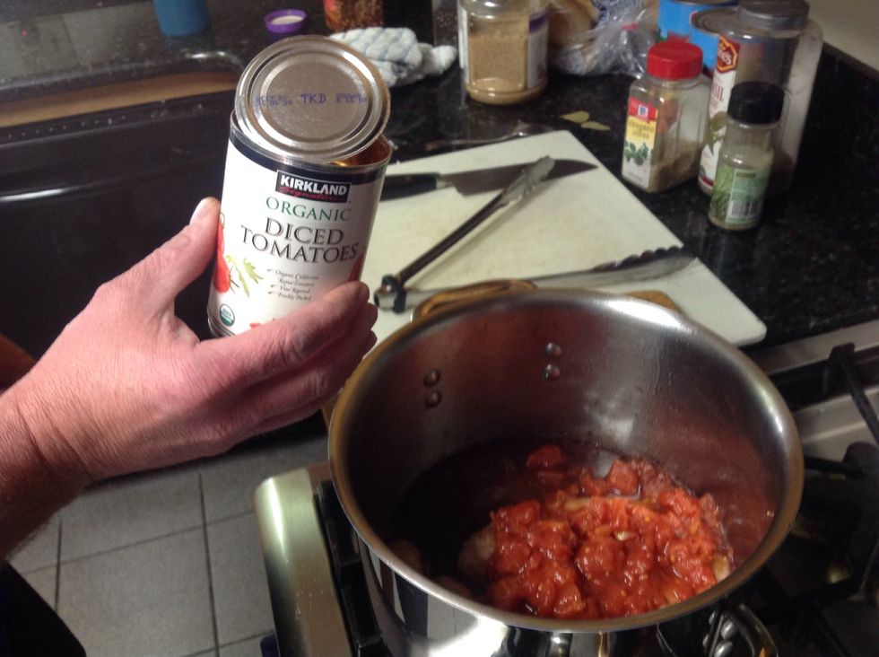 Add diced tomatoes.