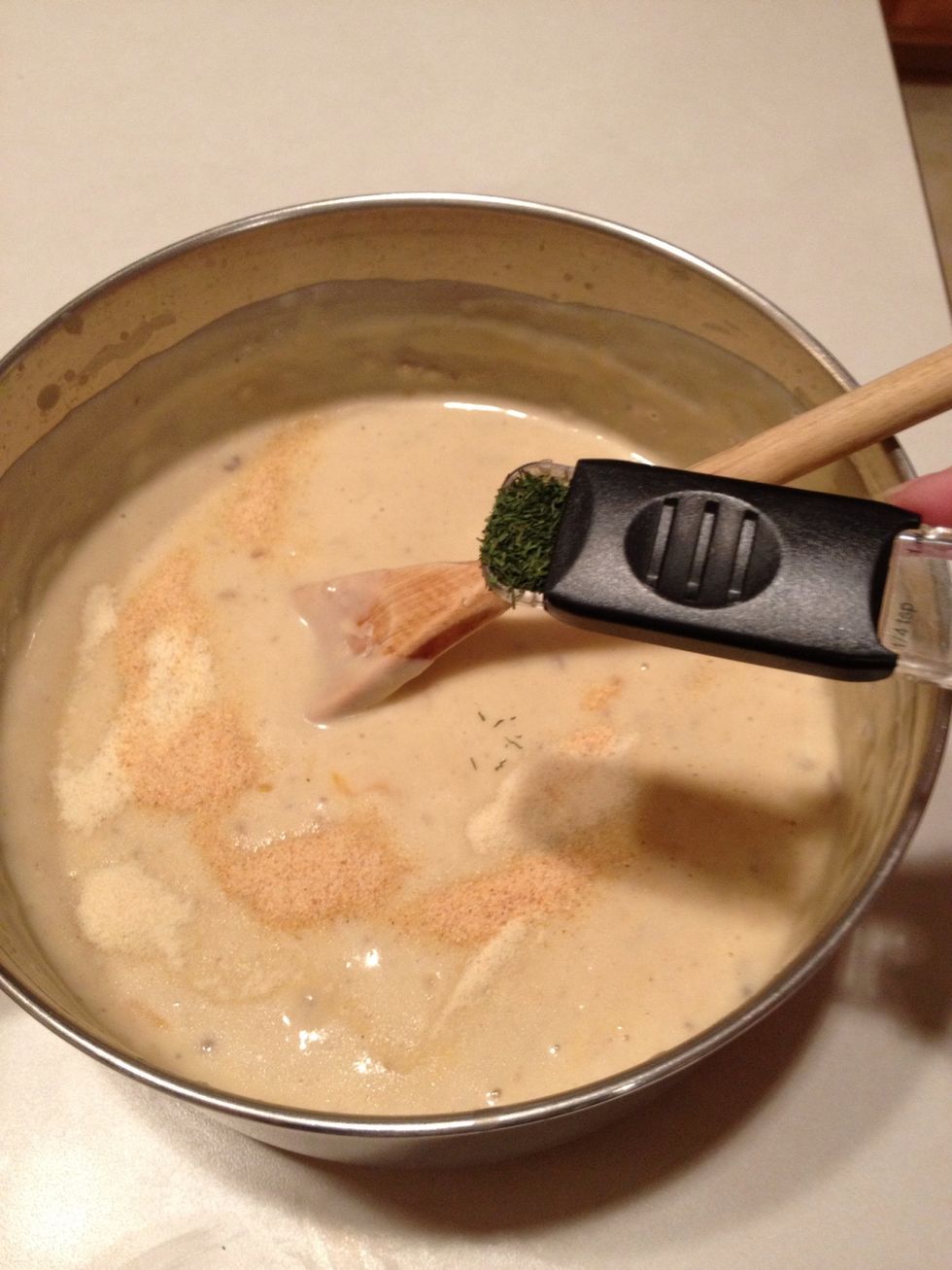Add dill weed.