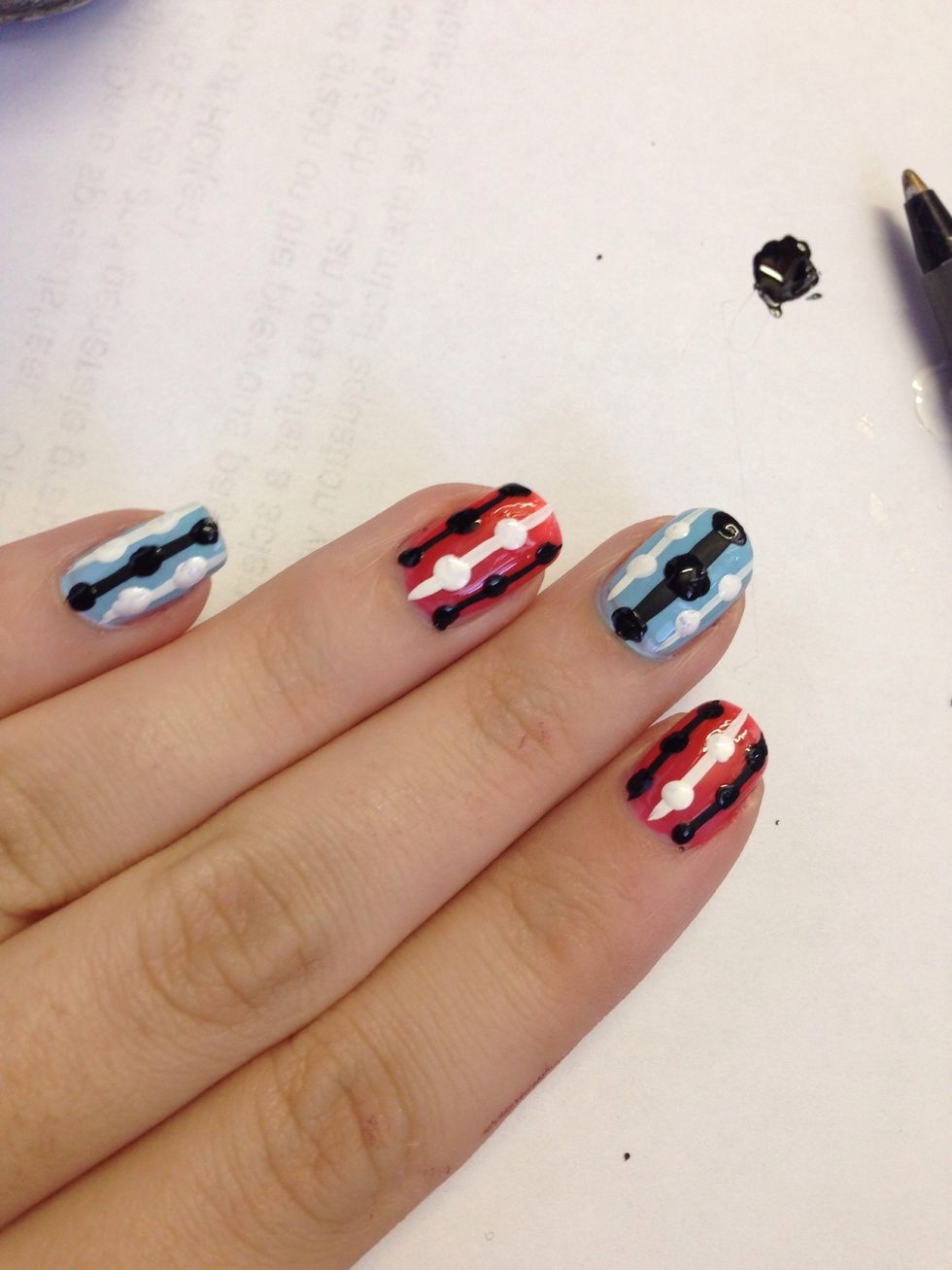 Add dots to the other lines, again using the same color of the line.