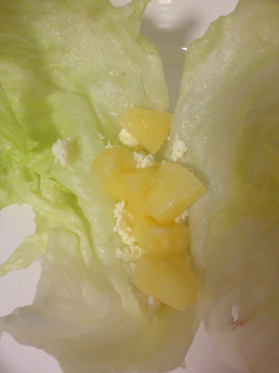 Add drained pineapple