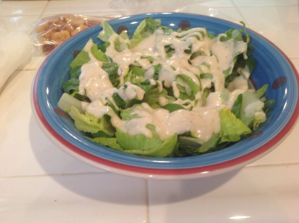 Add dressing however you like to.