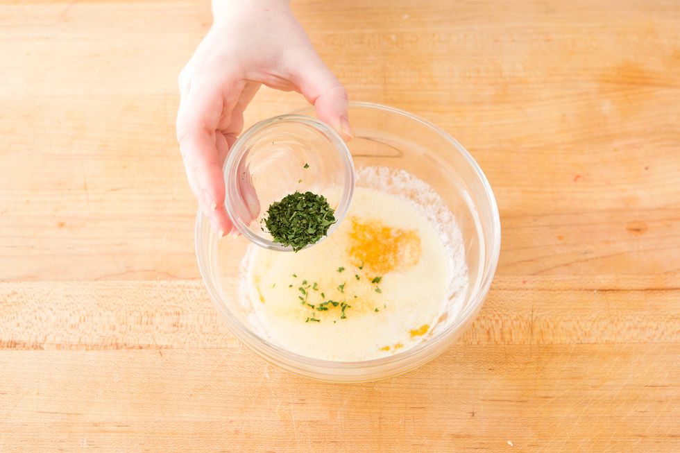 Add dried parsley.