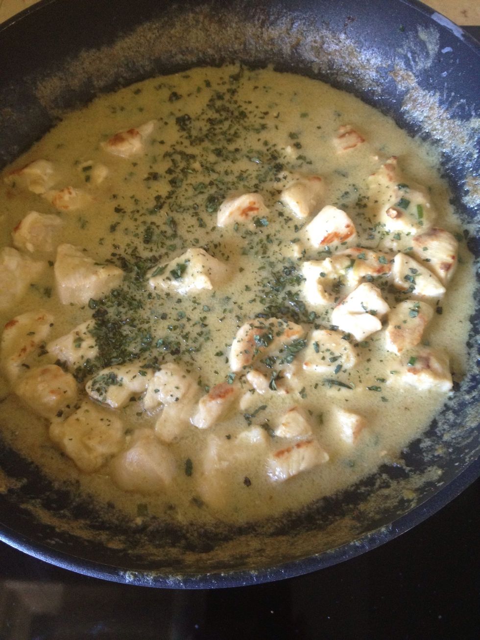 Add dry coriander (fresh works as well)