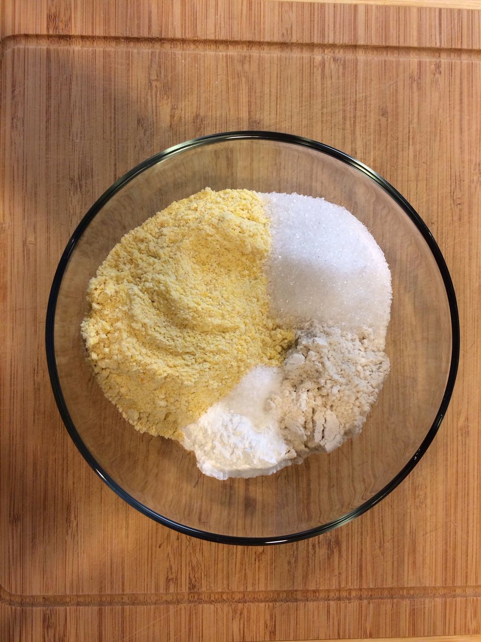 Add dry ingredients to a small bowl