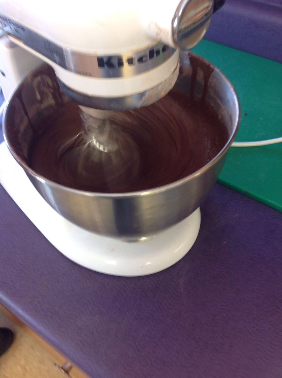 Add dry mix into batter slowly while adding milk
