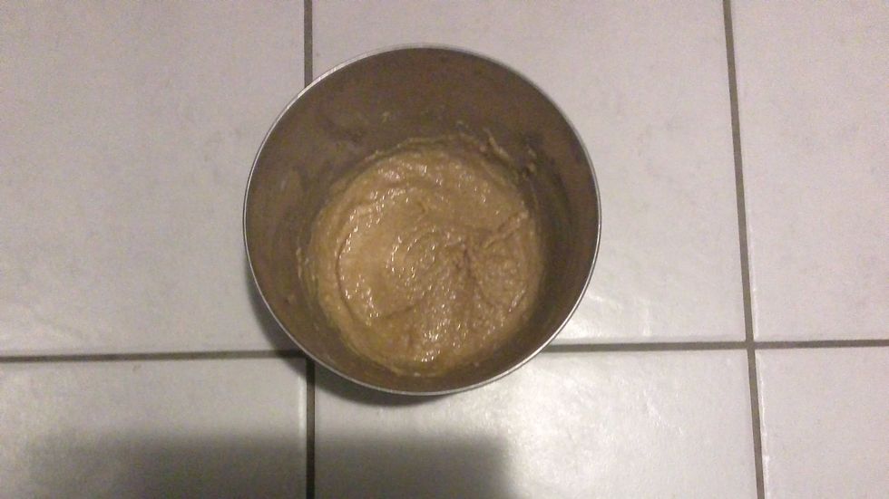 Add egg and vanilla; beat until combined.