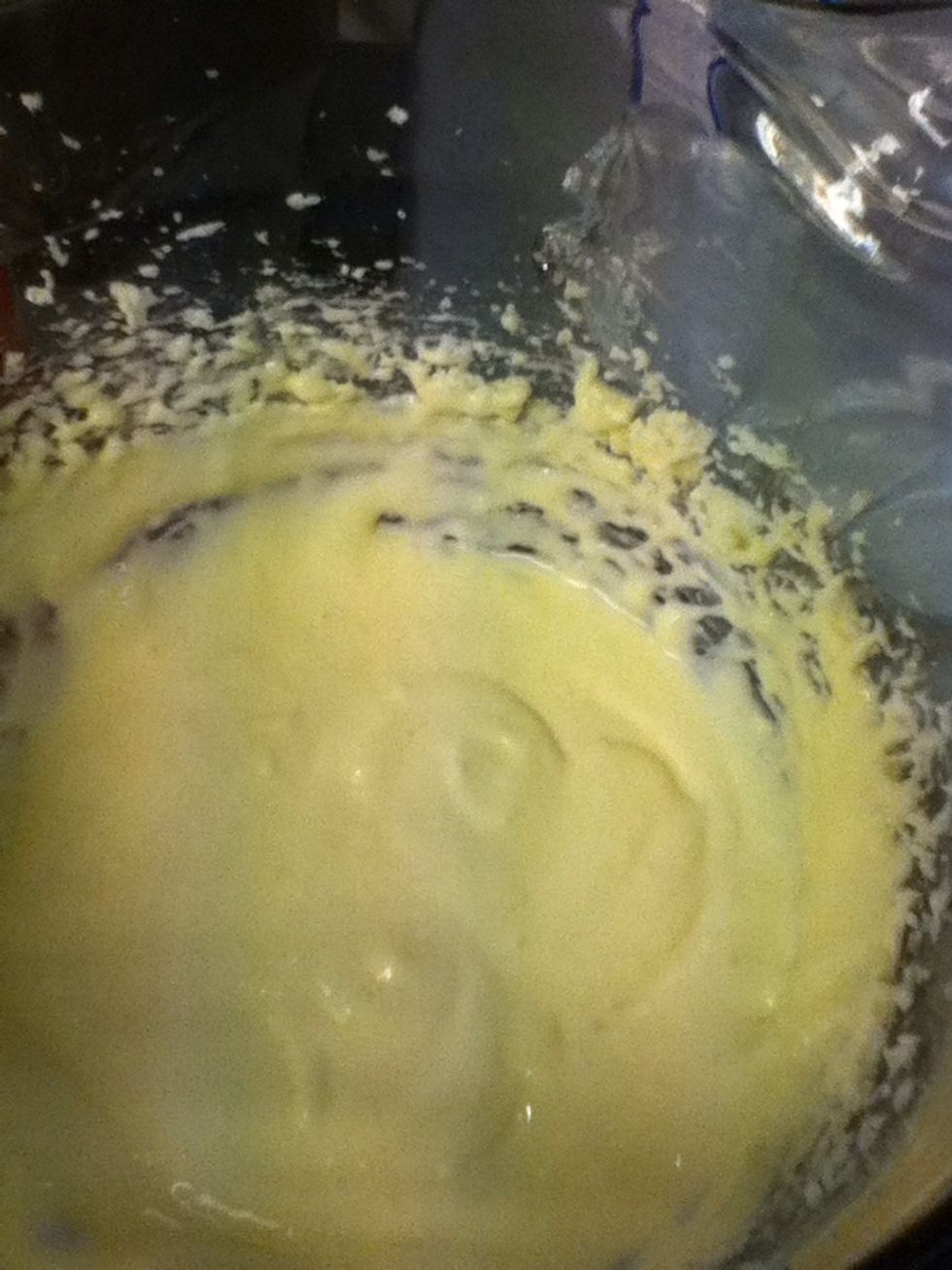 Add egg to the cheese mix