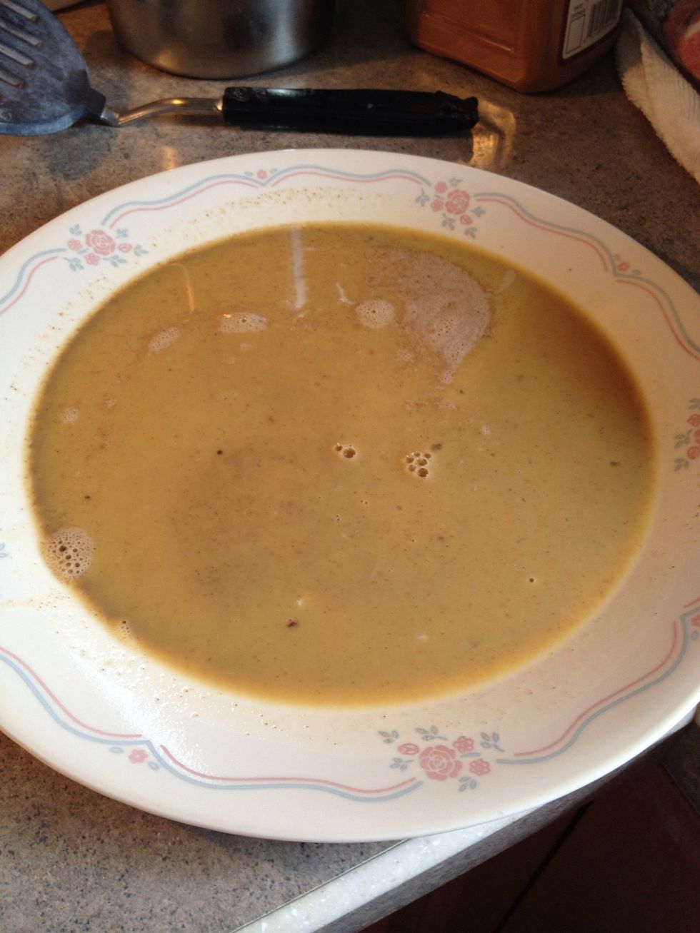 Add egg wash to a plate or Tupperware or anything large enough to dip your bread into.