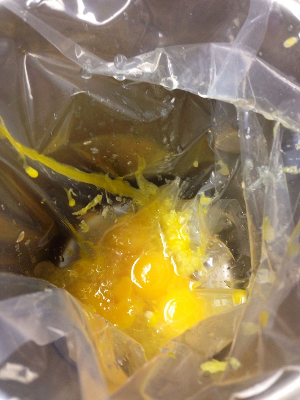 Add egg yolks