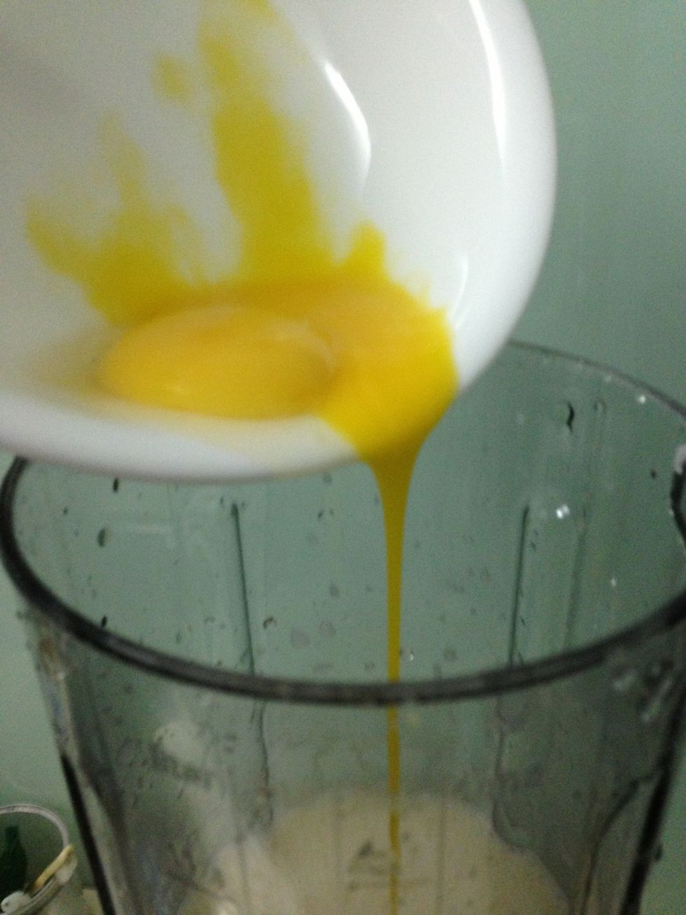 Add egg yolks