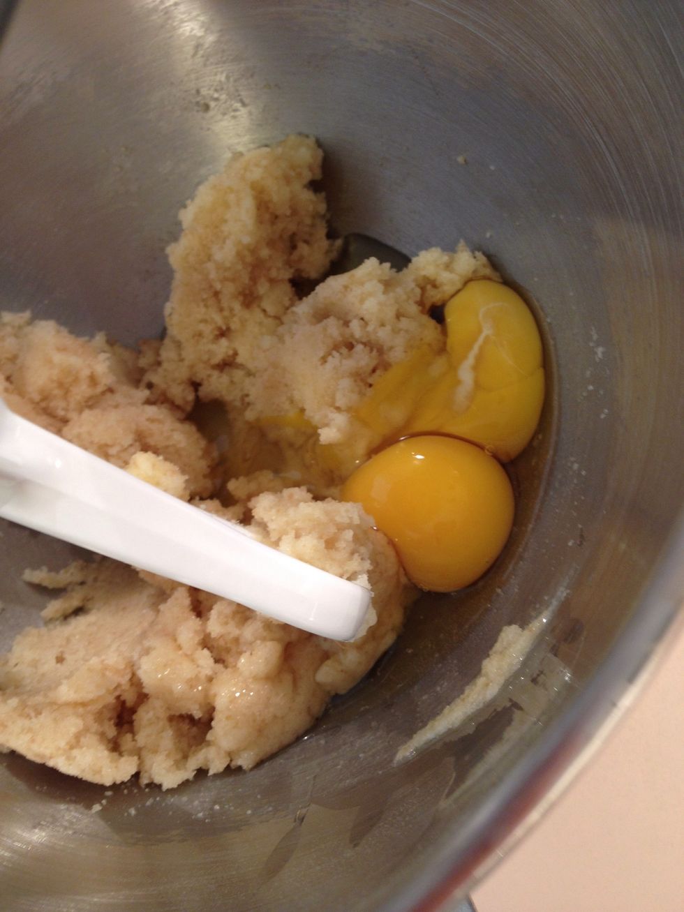 Add eggs and beat well.