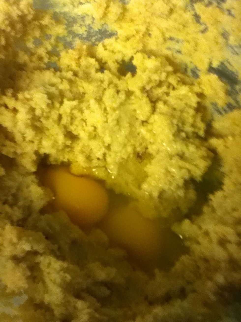 Add eggs and mix