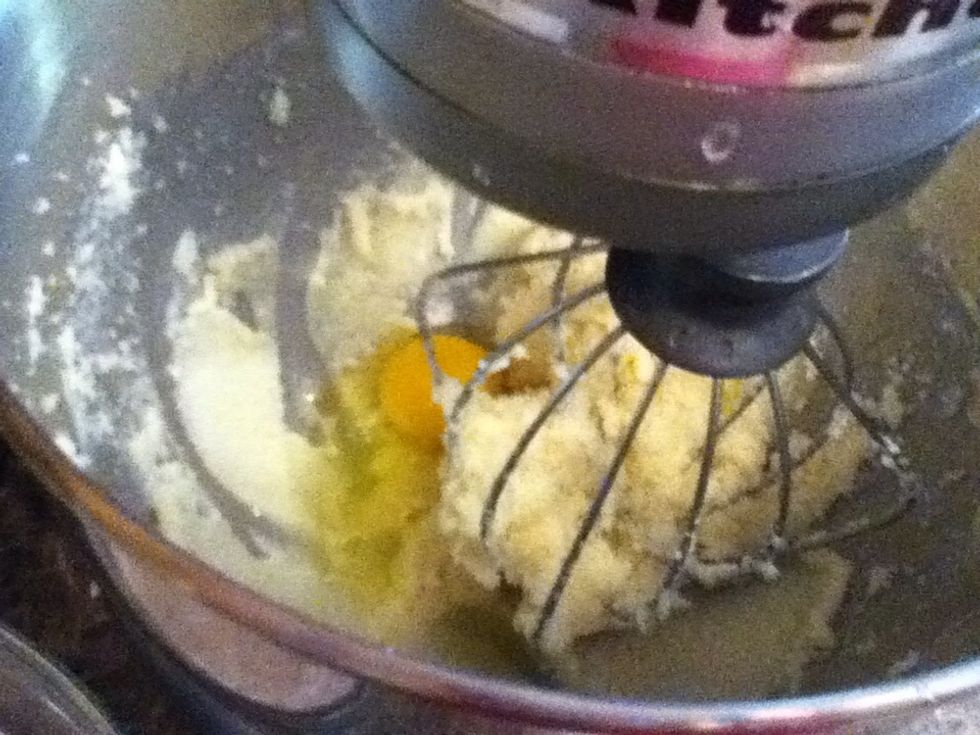 Add eggs one at a time and beat between to incorporate.