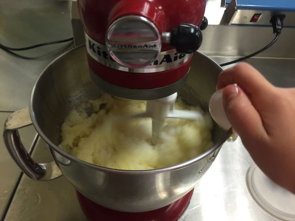 Add eggs, one at a time, beating well after each addition