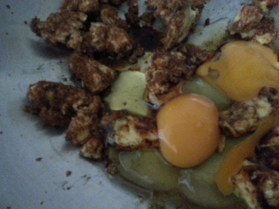 Add eggs one at a time.  Once it is well combined, add the cooled date mixture.