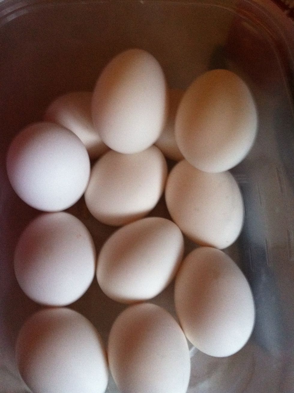 Add eggs, one at a time until fully incorporated then add next.