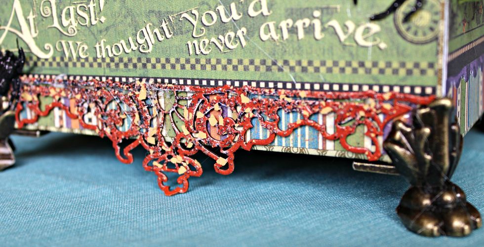 Add embossed chipboard to bottom.