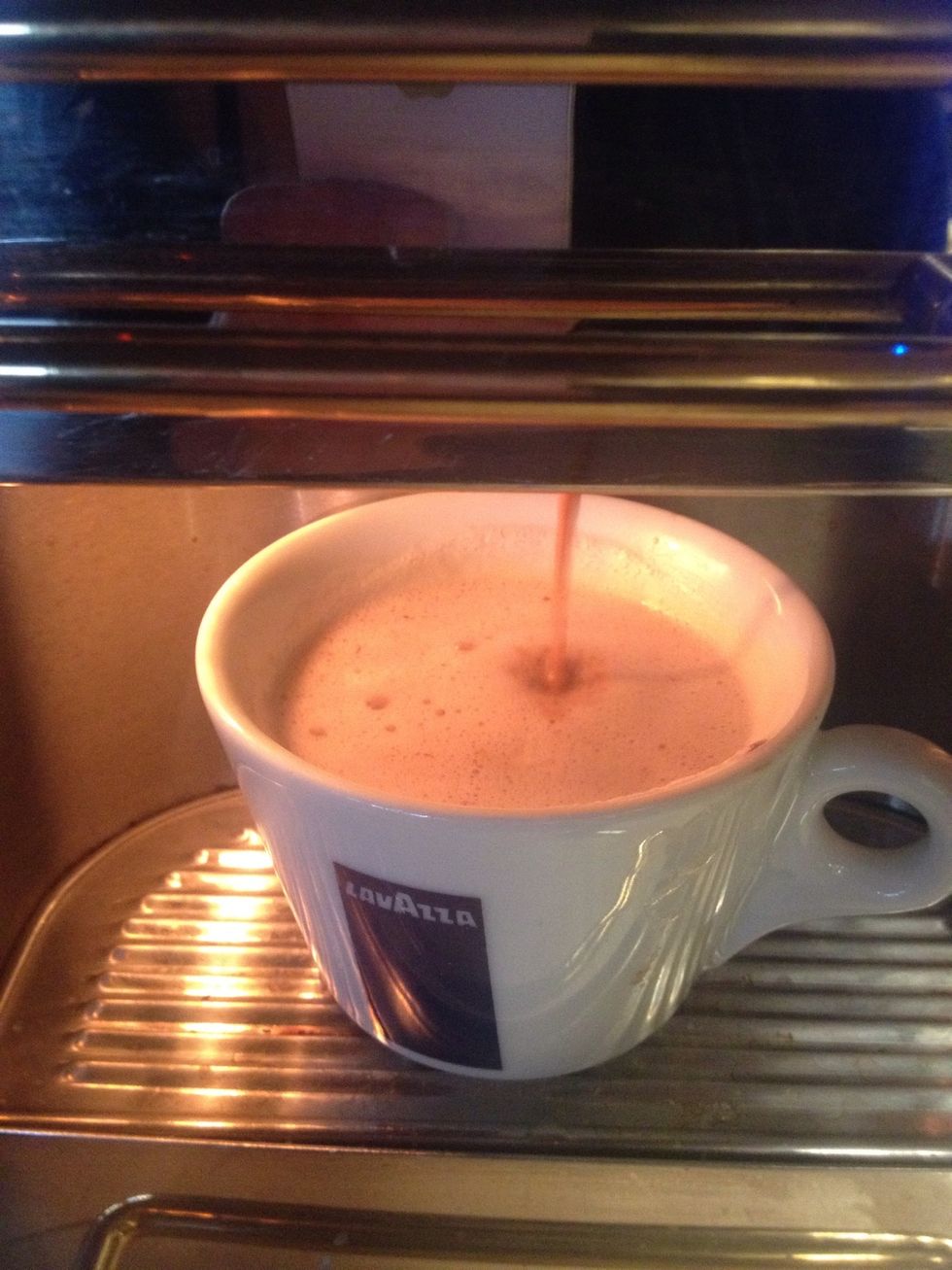 Add espresso as you would for a cappuccino