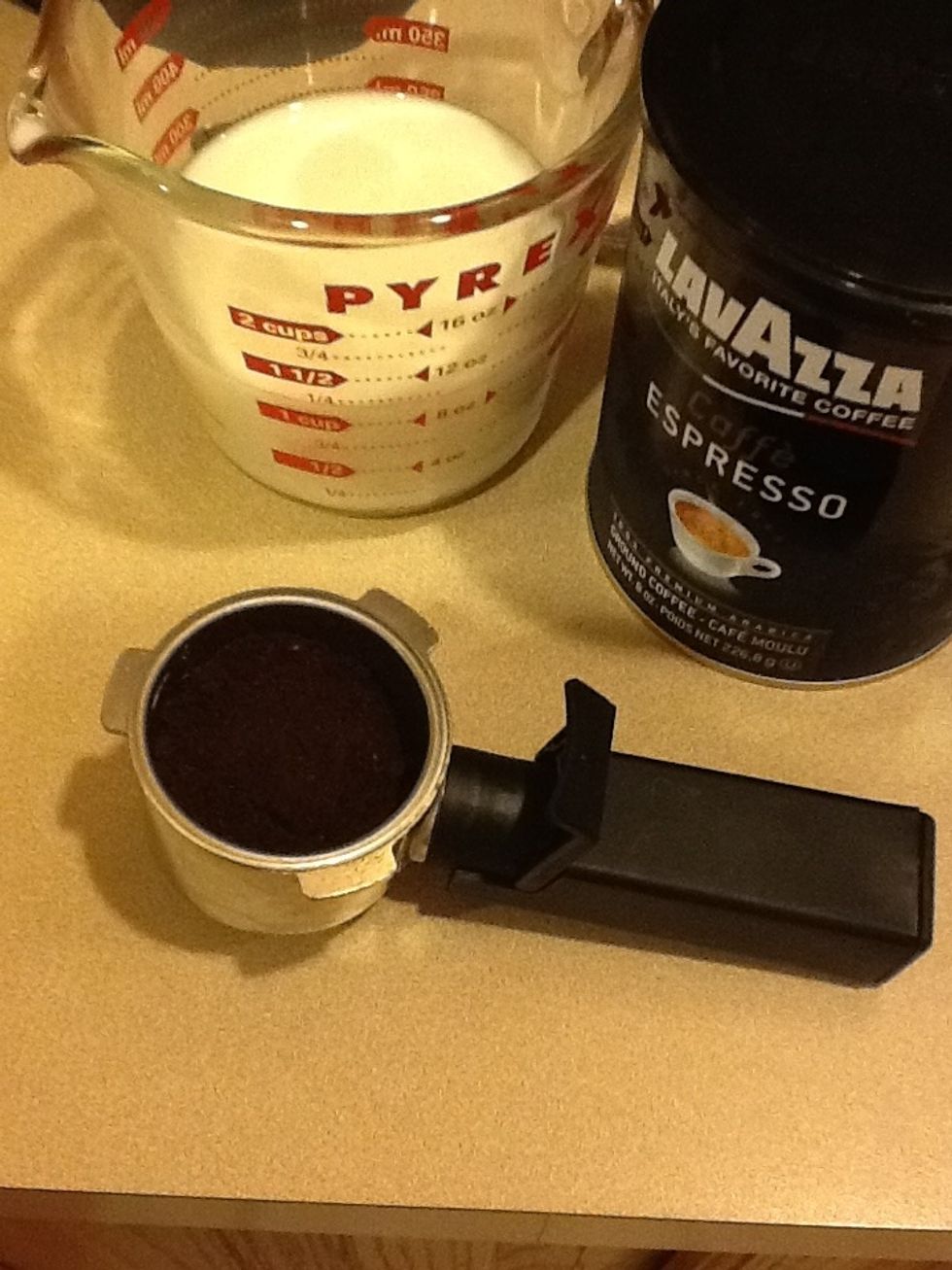 Add espresso to basket