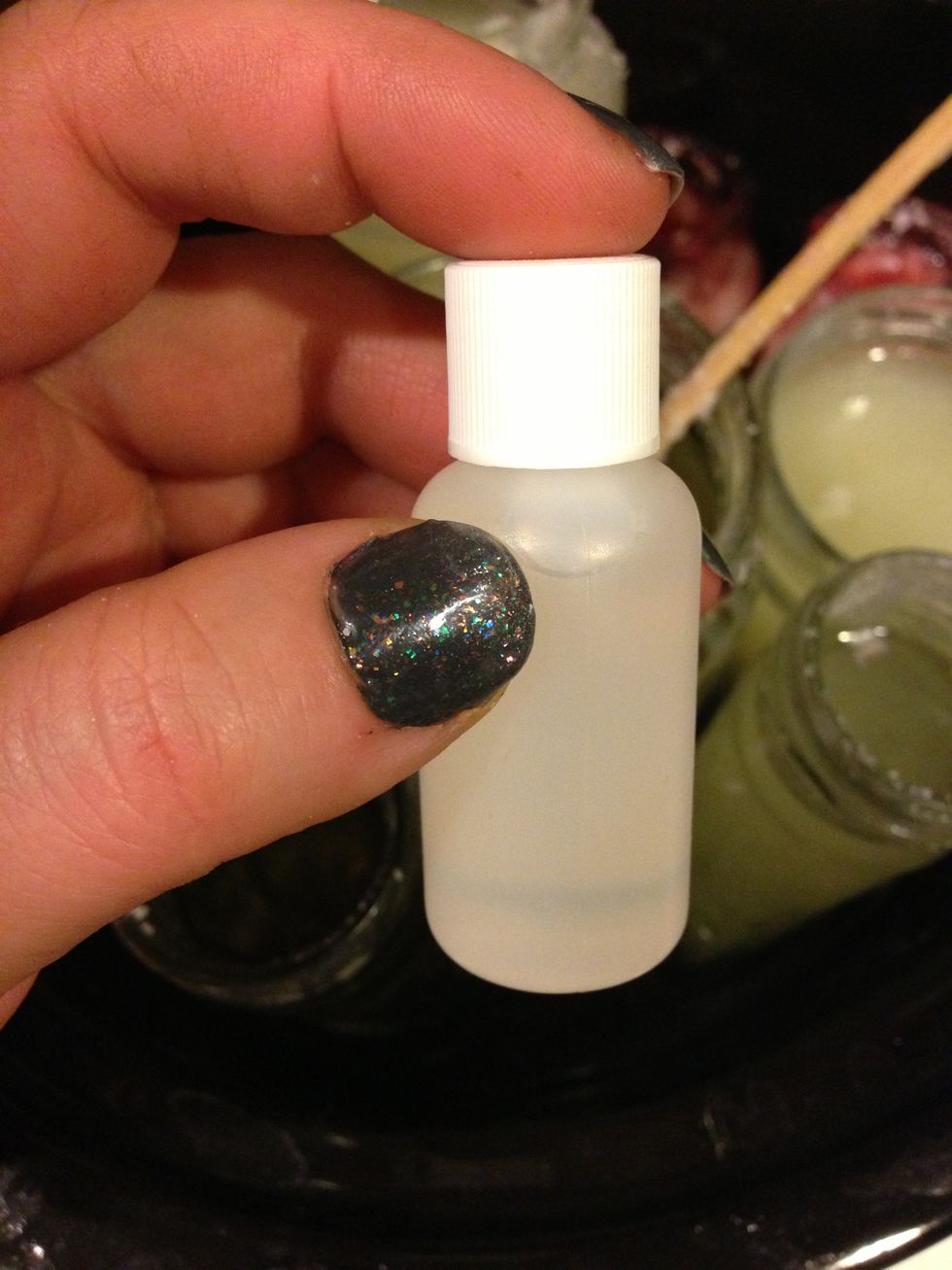 Add essence oils. In this case, we used lavender.