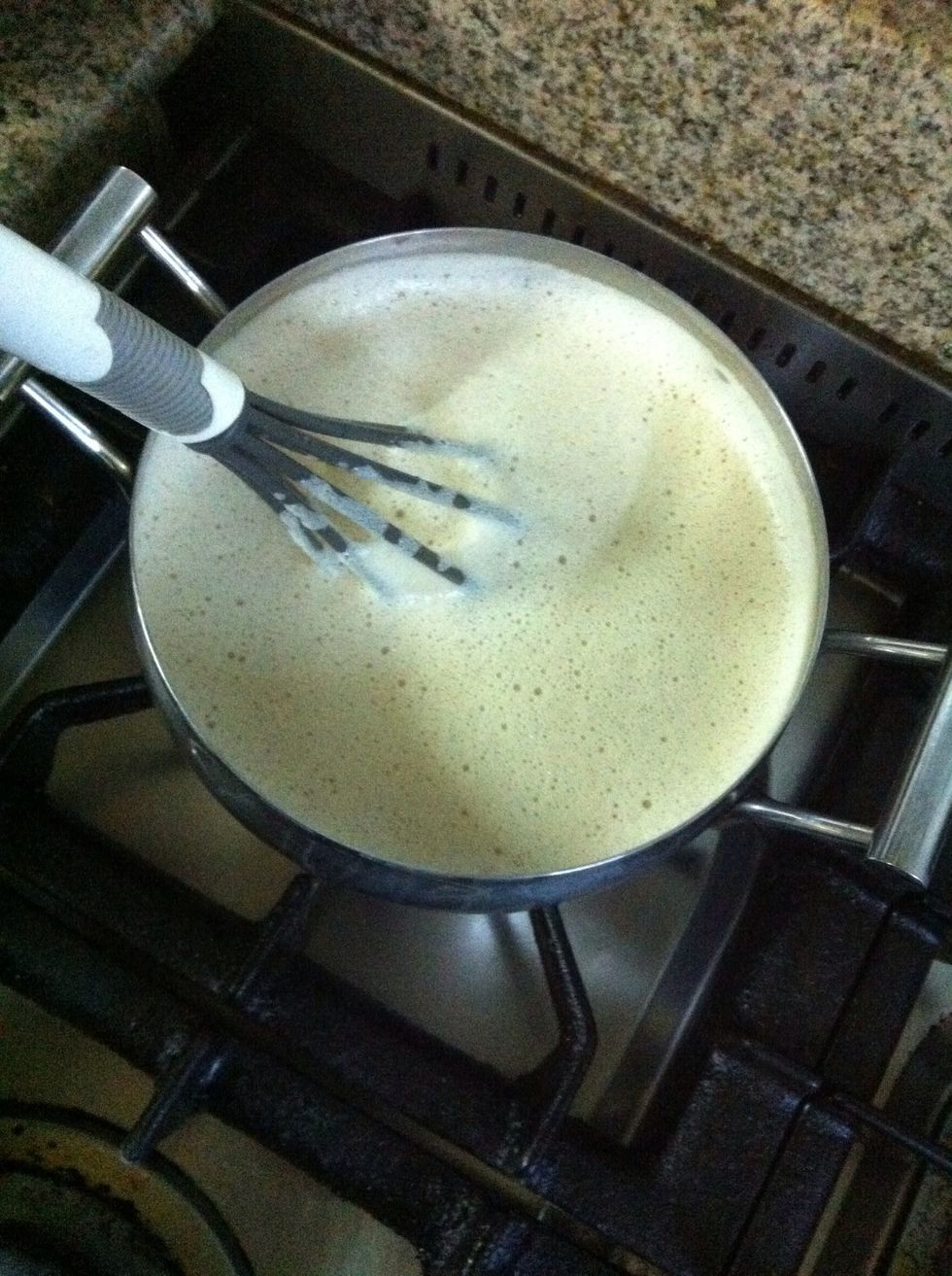 Add everything back to the pot and cook over medium heat for 3-5 minutes or until it thickens and coats the back of a spoon.