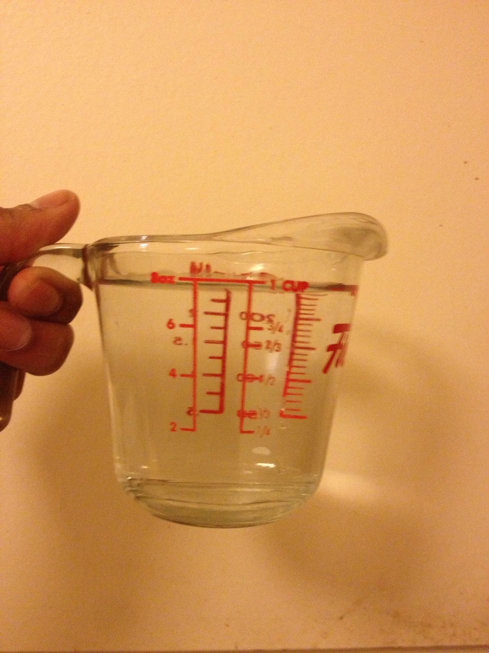 Add exactly 1 cup of water.