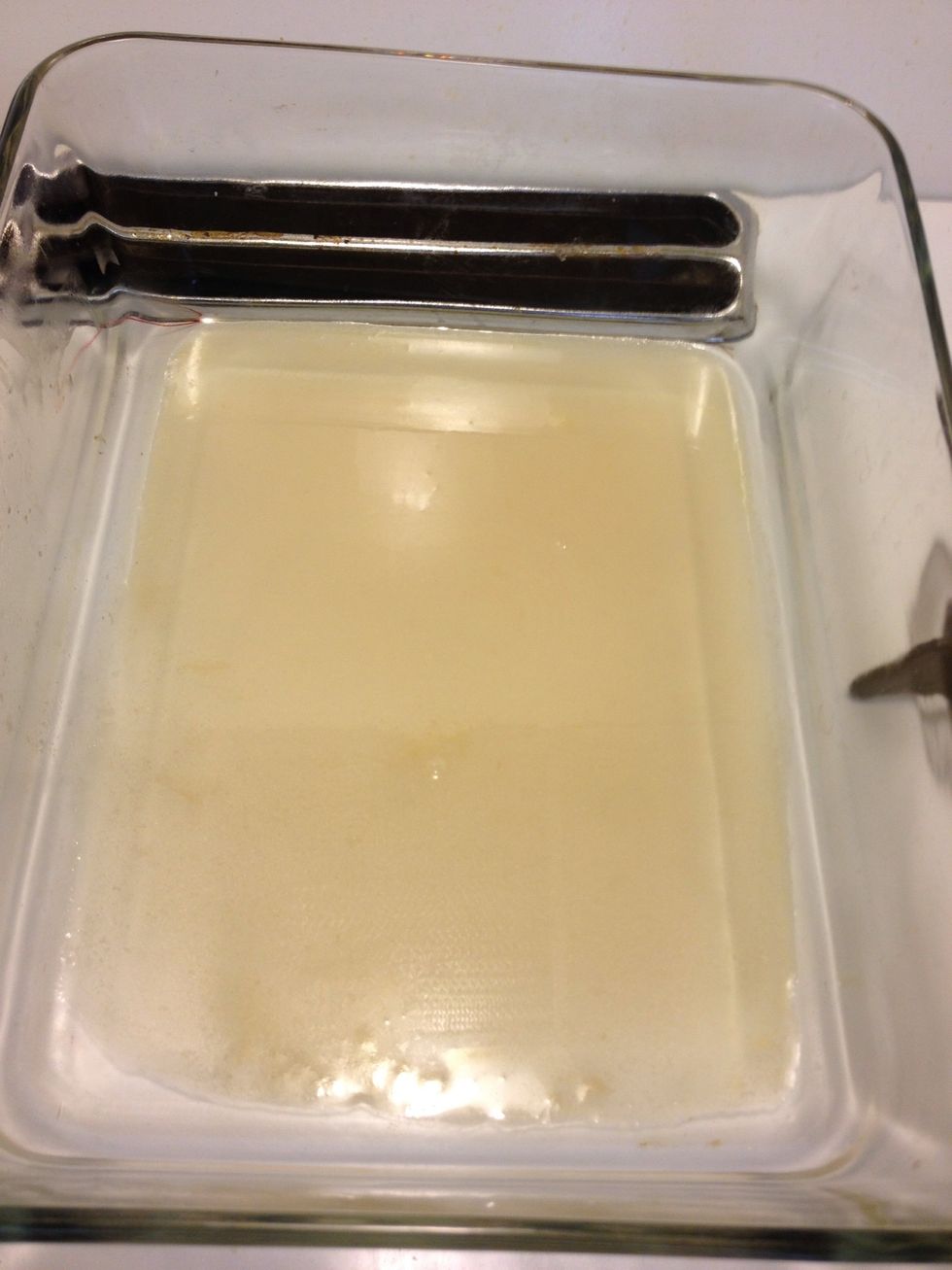 Add excess wine to a baking dish